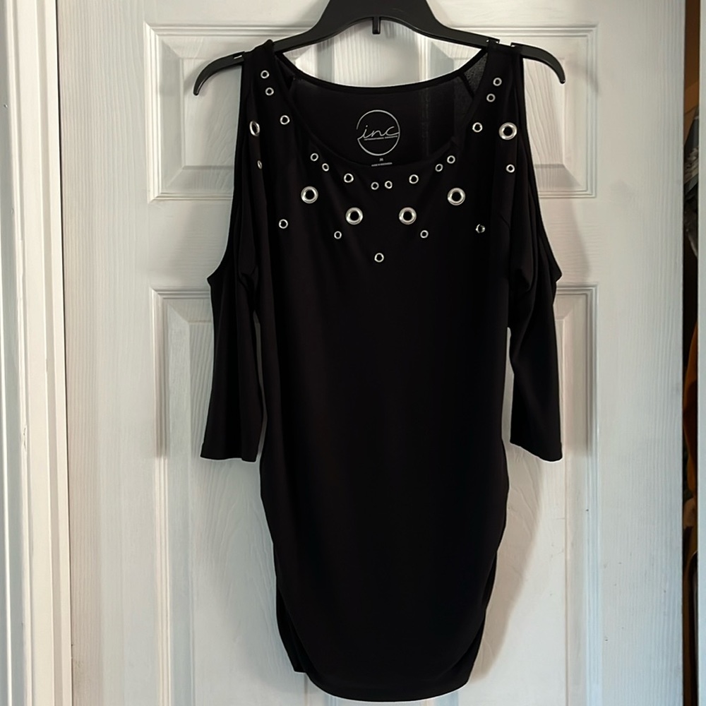 *** SALE**** INC Black Tunic or Mini Dress M EUC